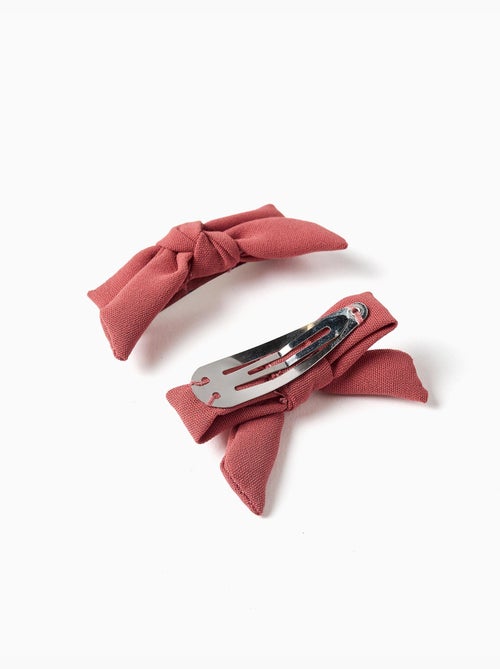 Pack de 2 horquillas para el pelo con lazo - Kiabi