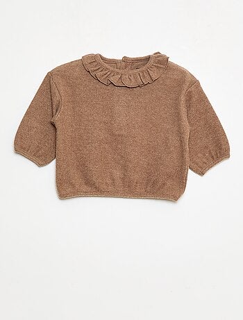 pack de 2 jerséis de punto con cuello fantasía