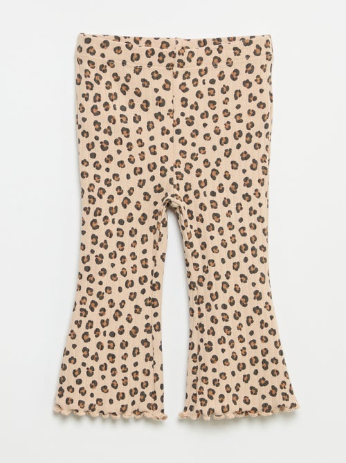 Pack de 2 leggings acampanados - Kiabi Pack de 2 leggings acampanados - Kiabi