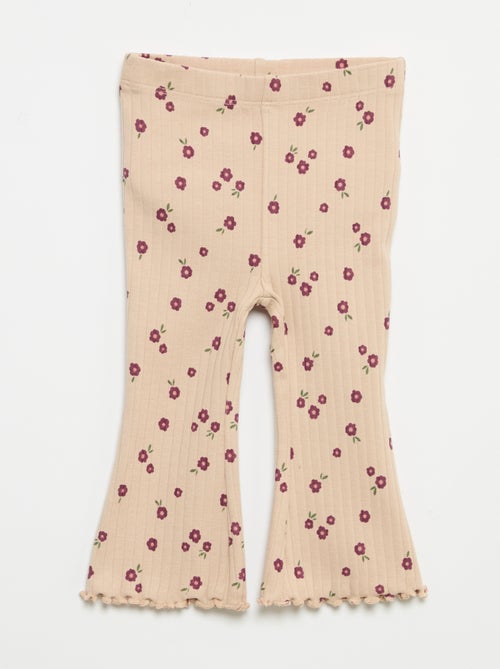 Pack de 2 leggings acampanados - Kiabi Pack de 2 leggings acampanados - Kiabi