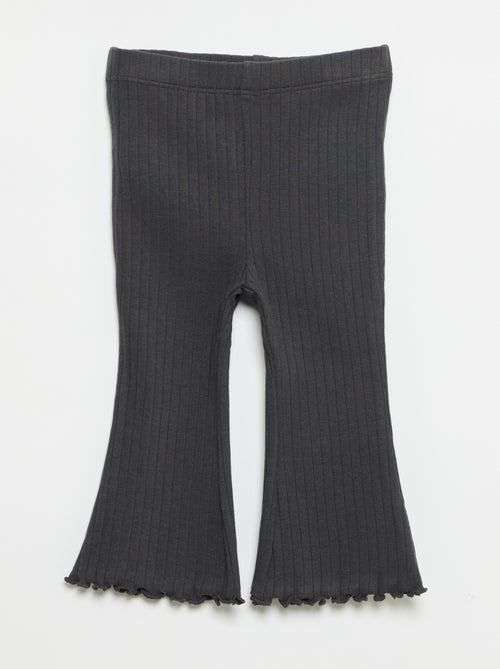 Pack de 2 leggings acampanados - Kiabi Pack de 2 leggings acampanados - Kiabi