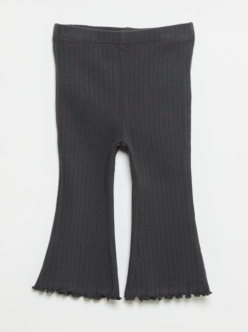 Pack de 2 leggings acampanados Beige - Kiabi