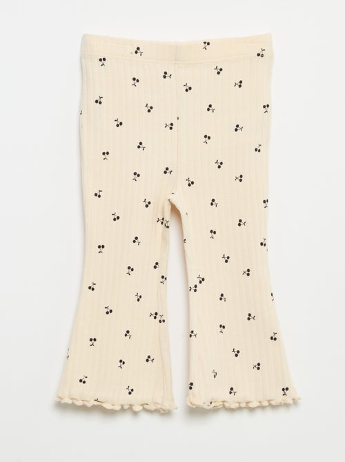 Pack de 2 leggings acampanados - Kiabi Pack de 2 leggings acampanados - Kiabi