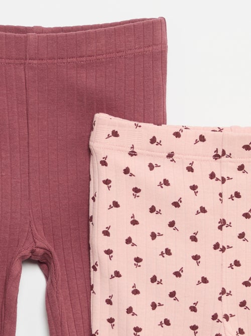 Pack de 2 leggings acampanados - Kiabi Pack de 2 leggings acampanados - Kiabi