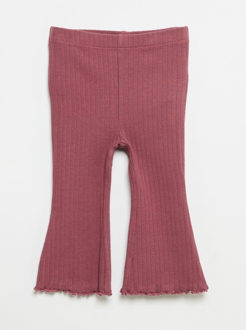 Pack de 2 leggings acampanados - Kiabi Pack de 2 leggings acampanados - Kiabi