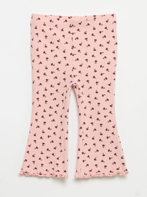 Pack de 2 leggings acampanados - Kiabi Pack de 2 leggings acampanados - Kiabi