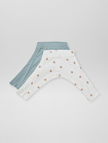 Pack de 2 leggings con botones a presión - colección fácil de poner