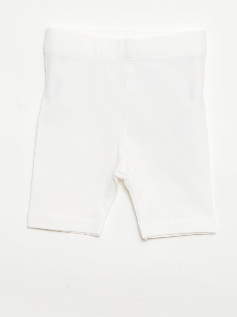 Pack de 2 leggings cortos Beige - Kiabi