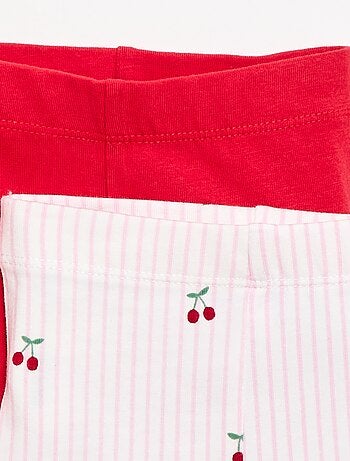 Pack de 2 leggings cortos