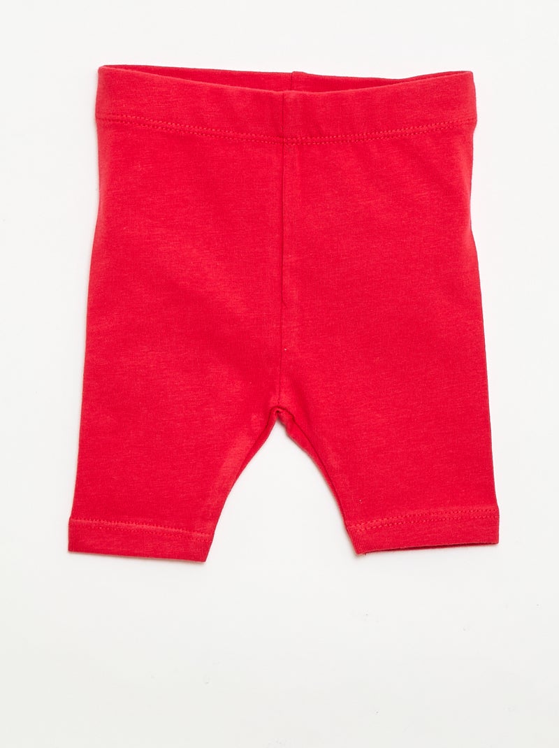 Pack de 2 leggings cortos Blanco - Kiabi
