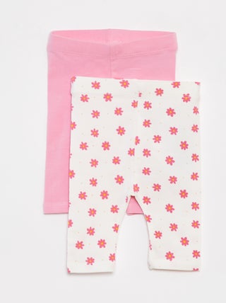 Pack de 2 leggings cortos