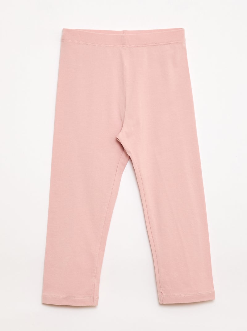 Pack de 2 leggings cortos Rosa - Kiabi