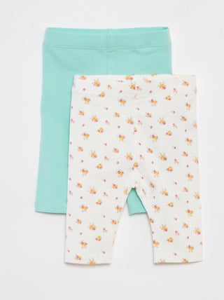 Pack de 2 leggings cortos