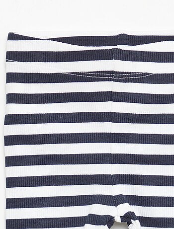 Pack de 2 leggings de canalé