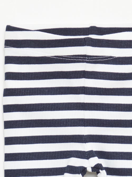 Pack de 2 leggings de canalé - Kiabi