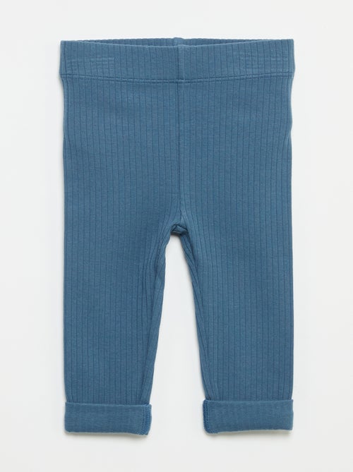 Pack de 2 leggings de canalé - Kiabi