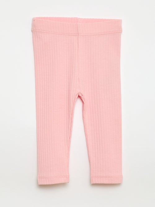 Pack de 2 leggings de canalé - Kiabi