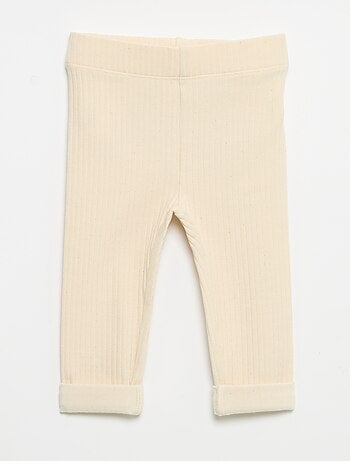 Pack de 2 leggings de canalé