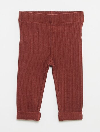 Pack de 2 leggings de canalé