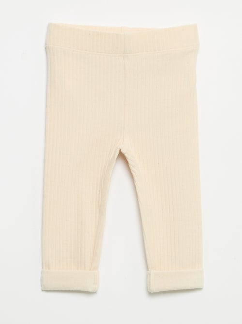 Pack de 2 leggings de canalé - Kiabi