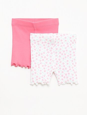 Pack de 2 leggings de canalé
