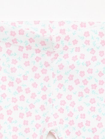 Pack de 2 leggings de canalé