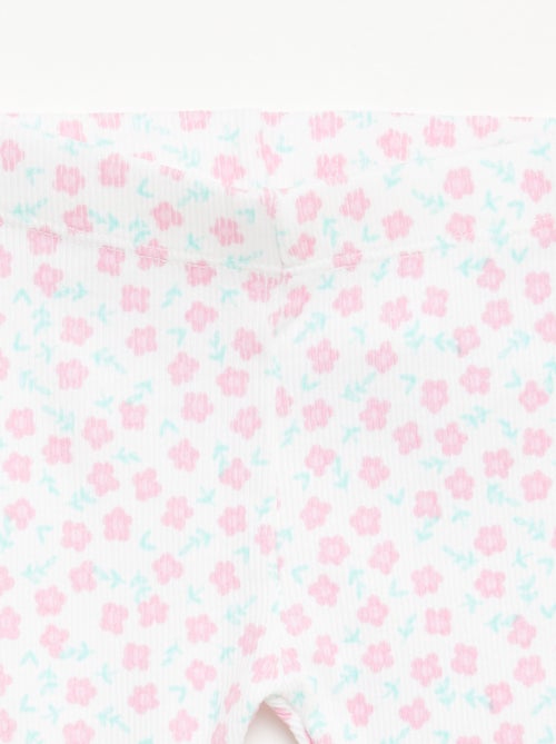 Pack de 2 leggings de canalé - Kiabi