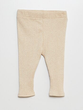 Pack de 2 leggings de canalé
