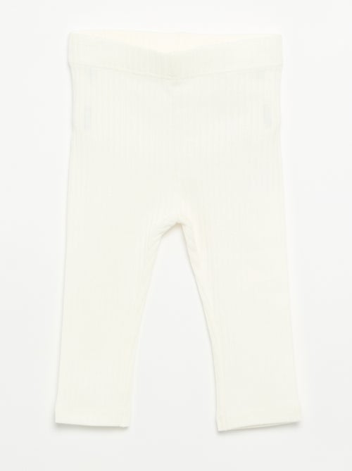 Pack de 2 leggings de canalé - Kiabi