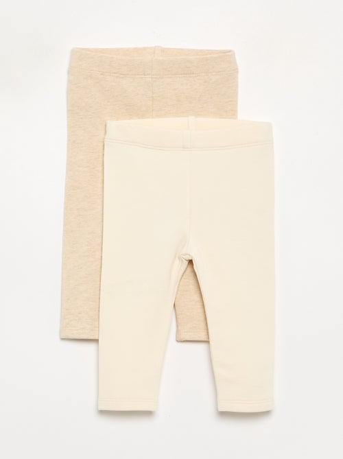 Pack de 2 leggings de felpa - Kiabi
