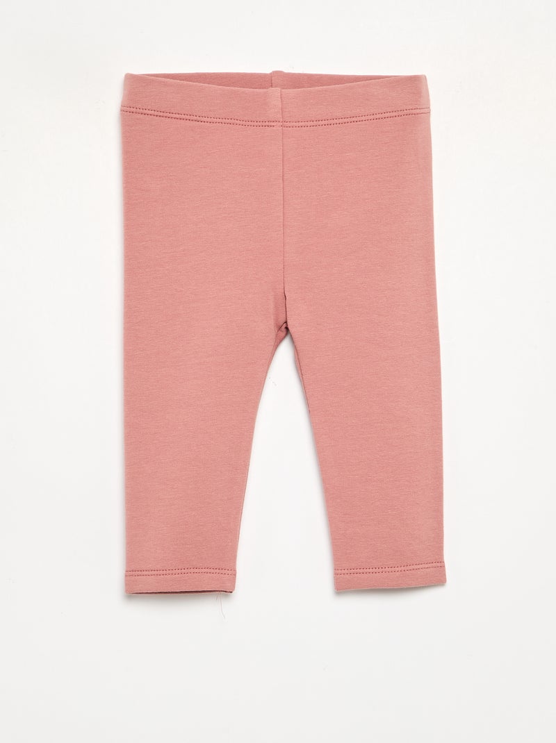 Pack de 2 leggings de felpa Rosa - Kiabi