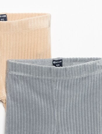 Pack de 2 leggings de pana