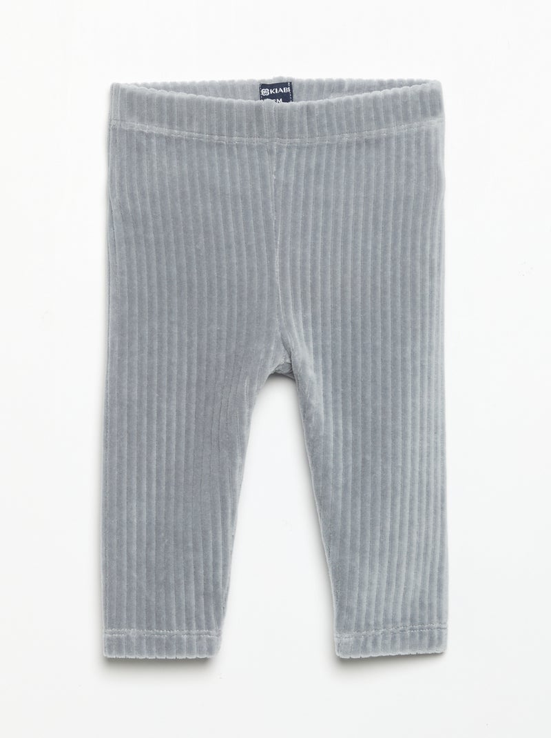 Pack de 2 leggings de pana Azul - Kiabi