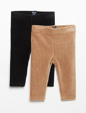 Pack de 2 leggings de pana