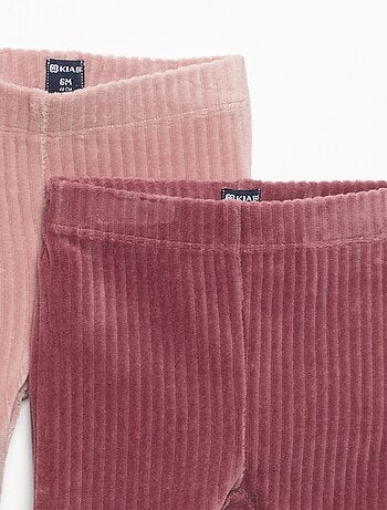 Pack de 2 leggings de pana
