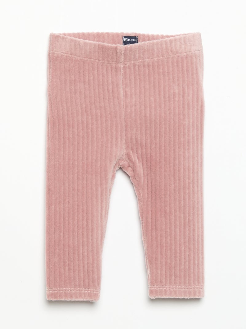 Pack de 2 leggings de pana Rosa - Kiabi