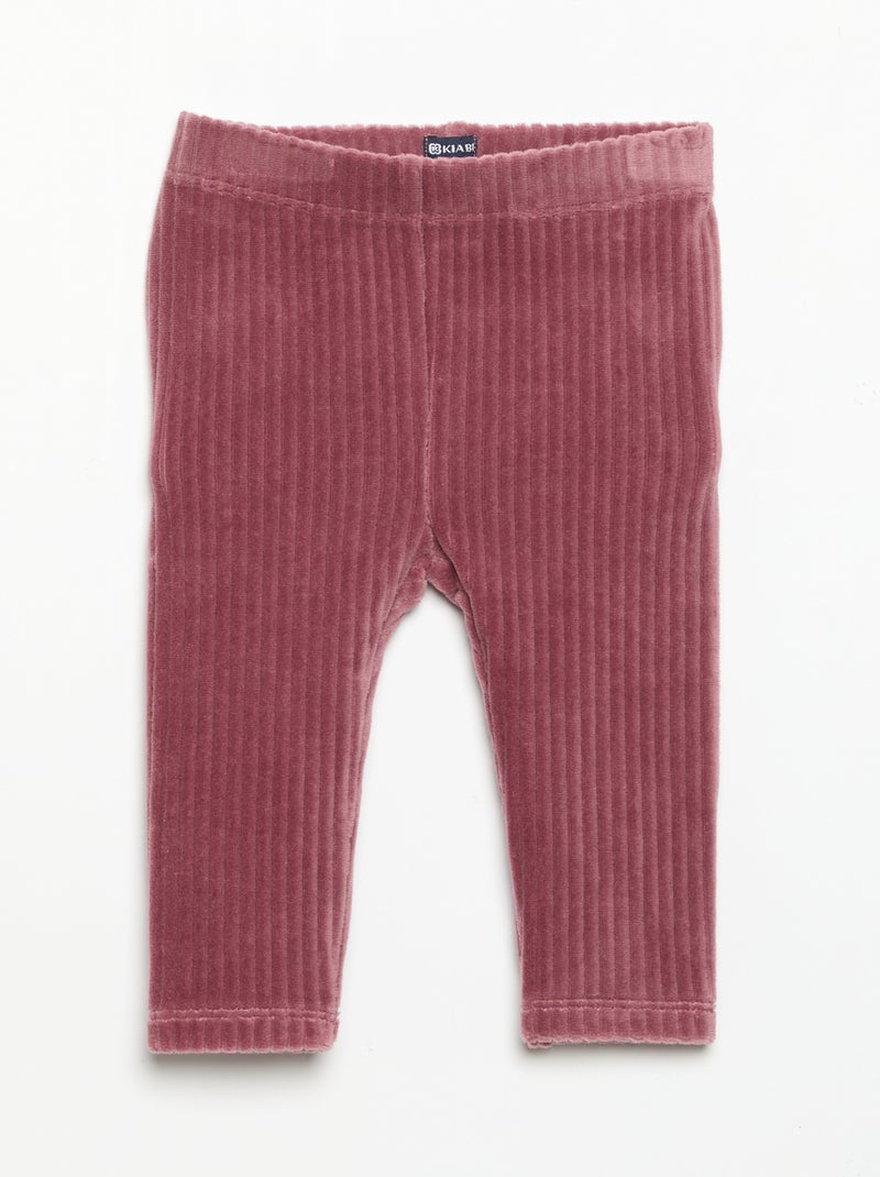 Pack de 2 leggings de pana Rosa - Kiabi