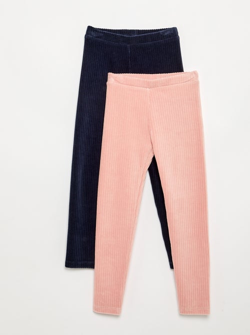 Pack de 2 leggings de pana - Kiabi