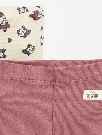 Pack de 2 leggings 'Disney' de canalé