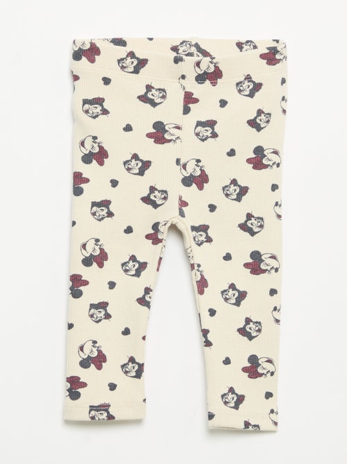 Pack de 2 leggings 'Disney' de canalé - Kiabi