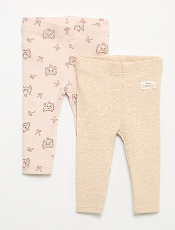 Pack de 2 leggings 'Disney' de canalé
