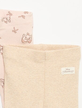 Pack de 2 leggings 'Disney' de canalé