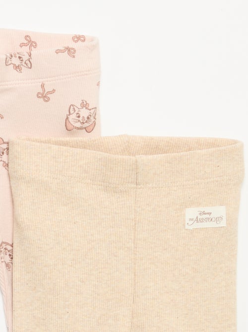Pack de 2 leggings 'Disney' de punto acanalado - Kiabi