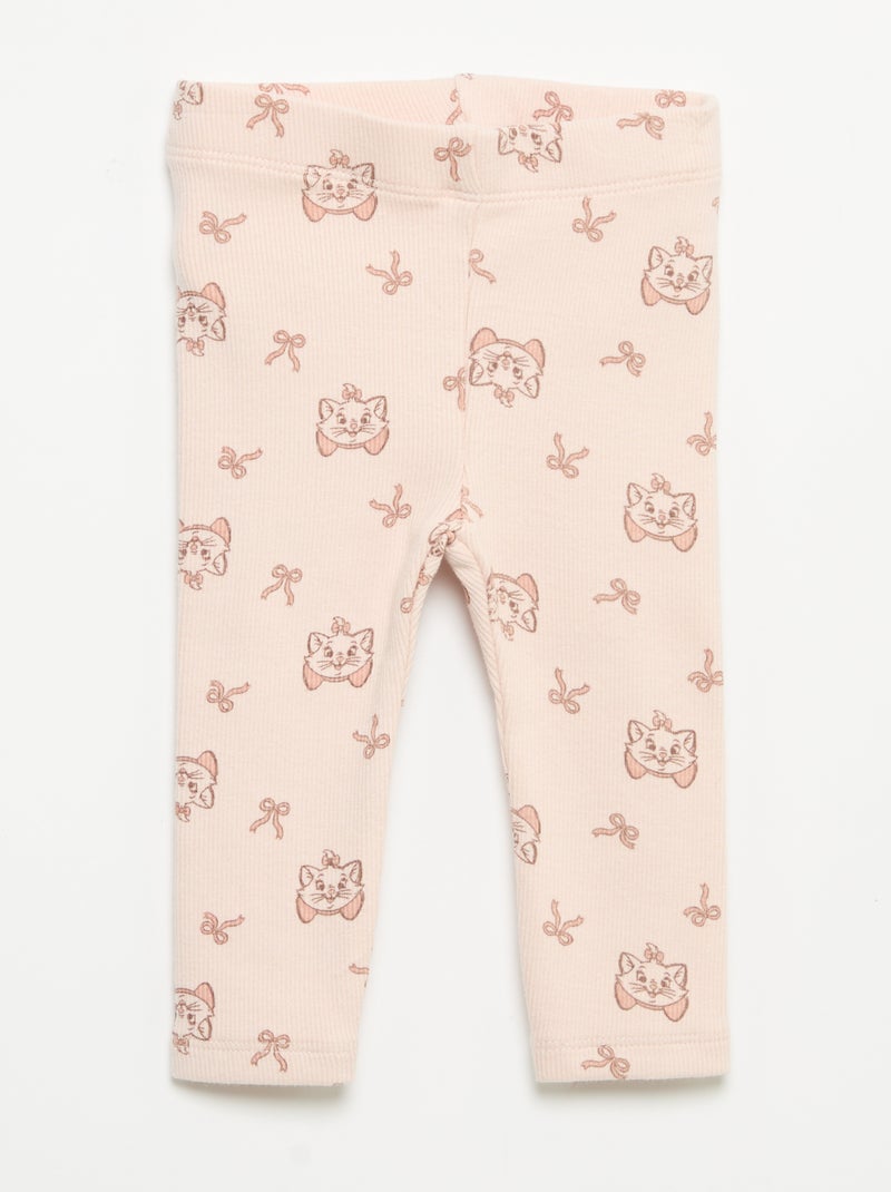 Pack de 2 leggings 'Disney' de punto acanalado Rosa - Kiabi