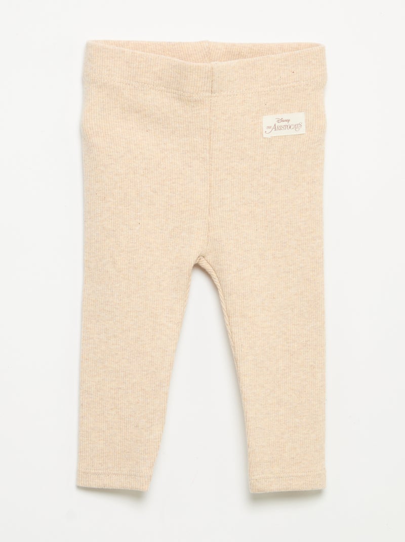 Pack de 2 leggings 'Disney' de punto acanalado Rosa - Kiabi