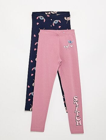 Pack de 2 leggings 'Disney' de punto