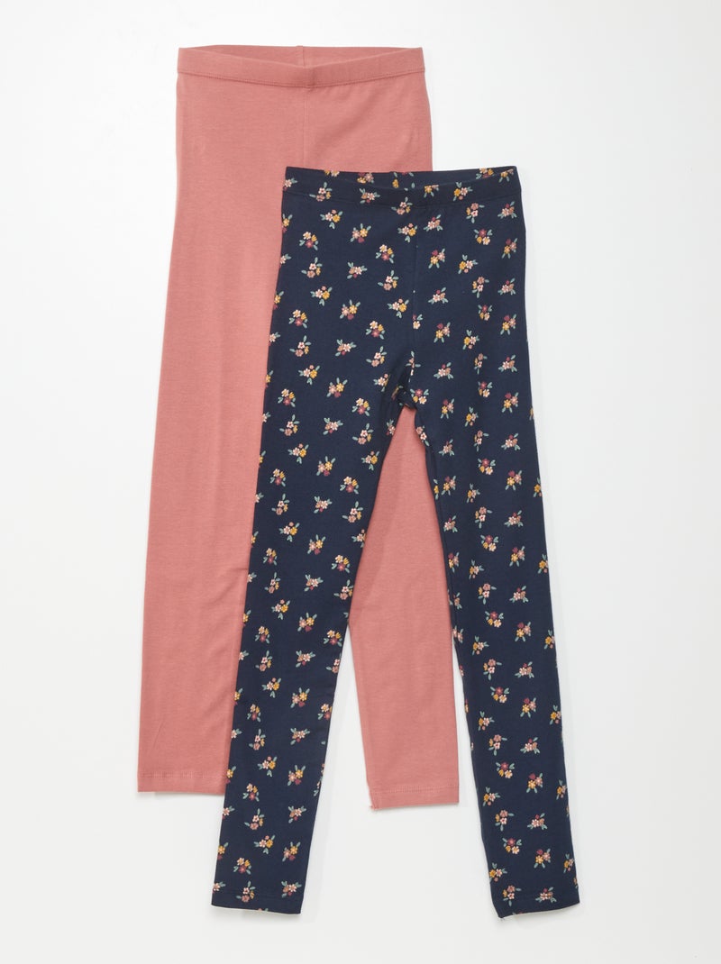 Pack de 2 leggings largos AZUL - Kiabi