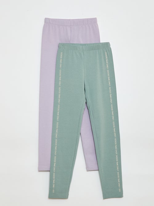 Pack de 2 Leggings Largos - Kiabi