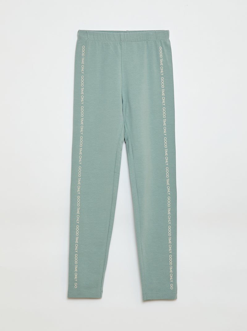 Pack de 2 leggings largos Azul - Kiabi