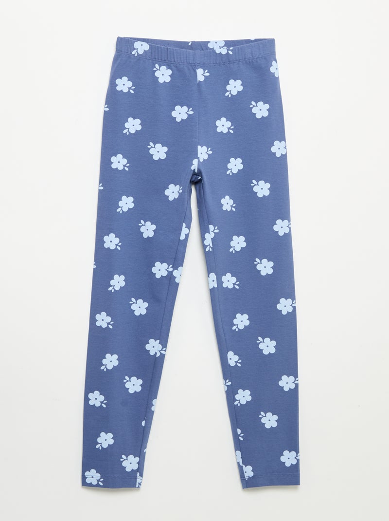 Pack de 2 leggings largos Azul - Kiabi